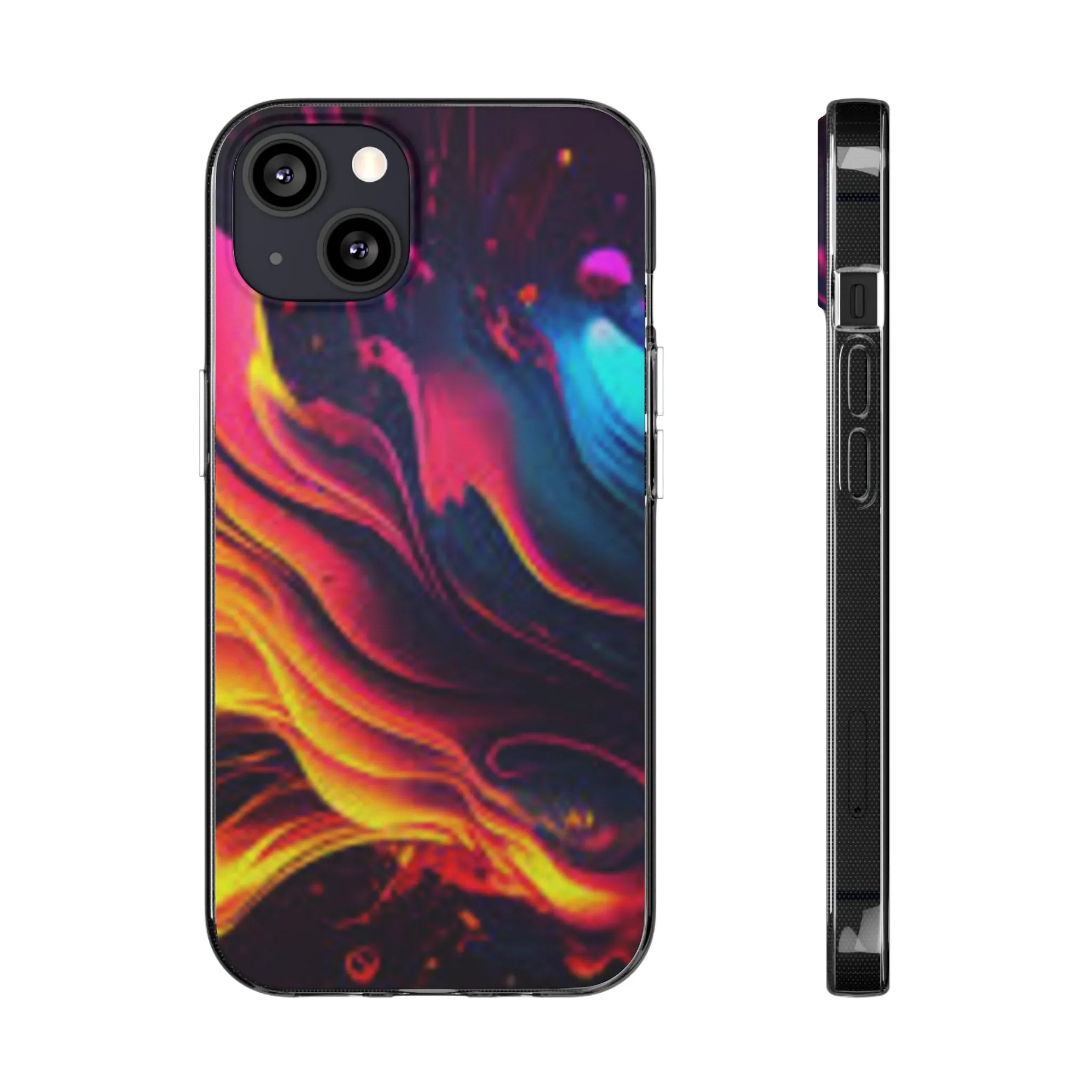 Vibrant Abstract Soft Phone Case for Artistic Souls