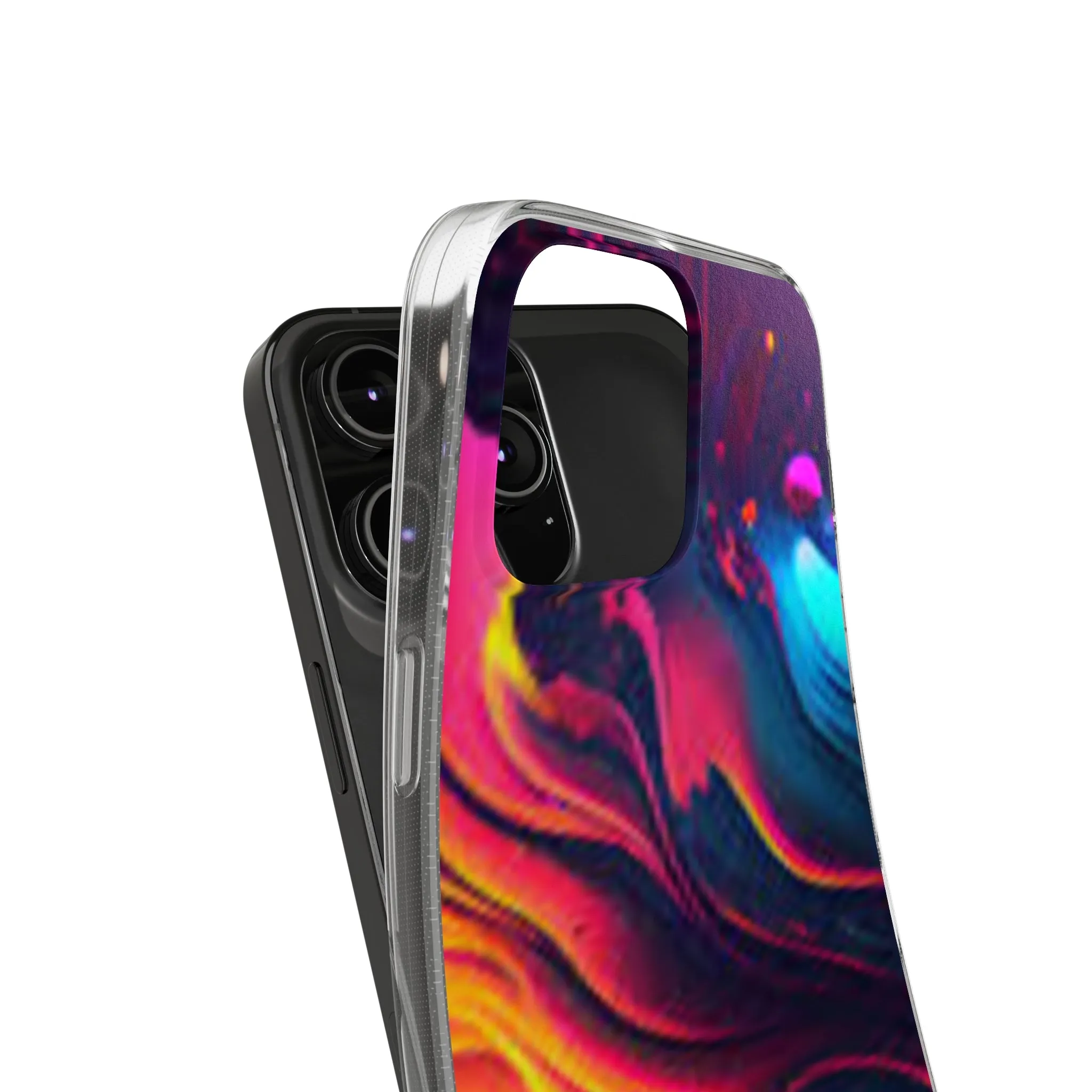 Vibrant Abstract Soft Phone Case for Artistic Souls