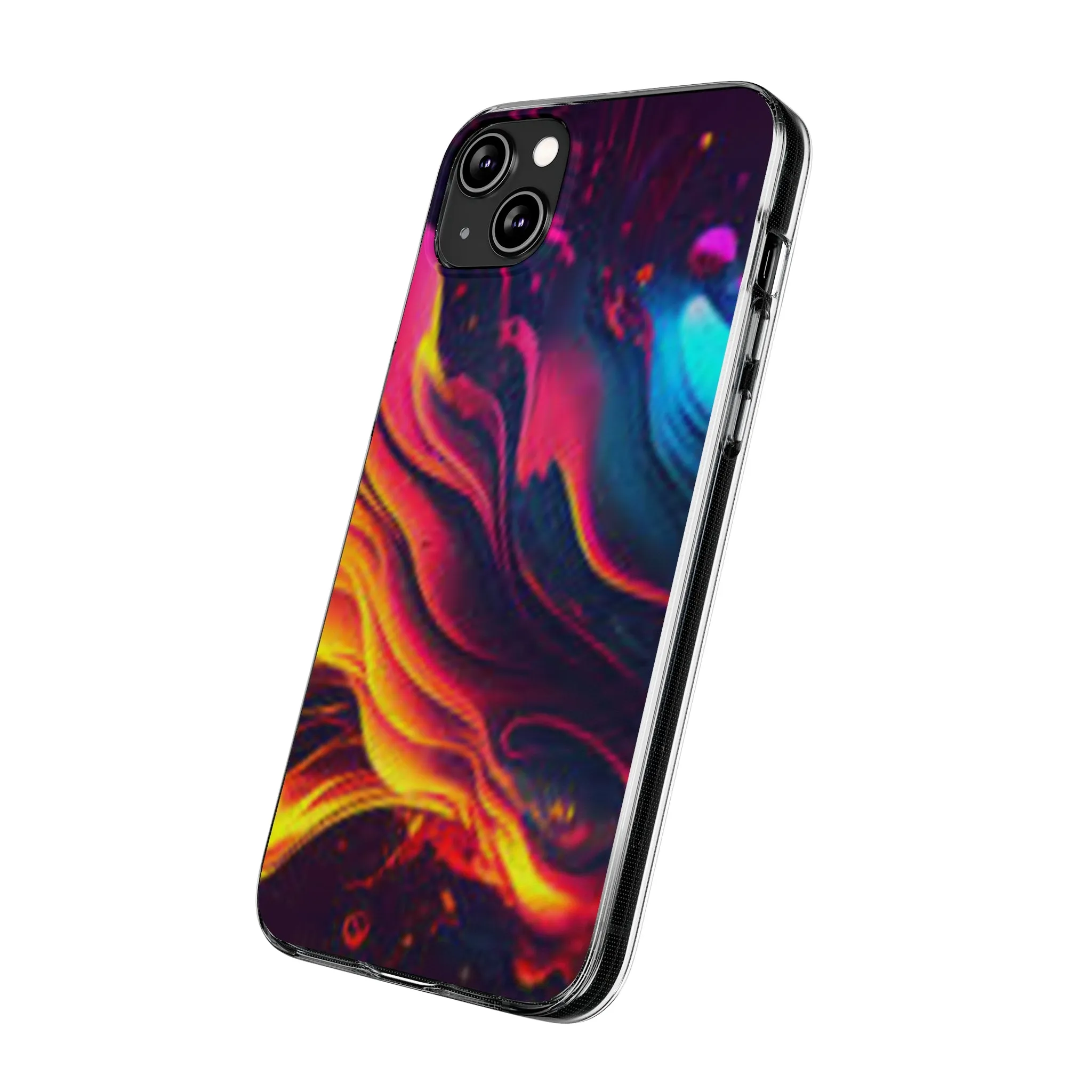 Vibrant Abstract Soft Phone Case for Artistic Souls