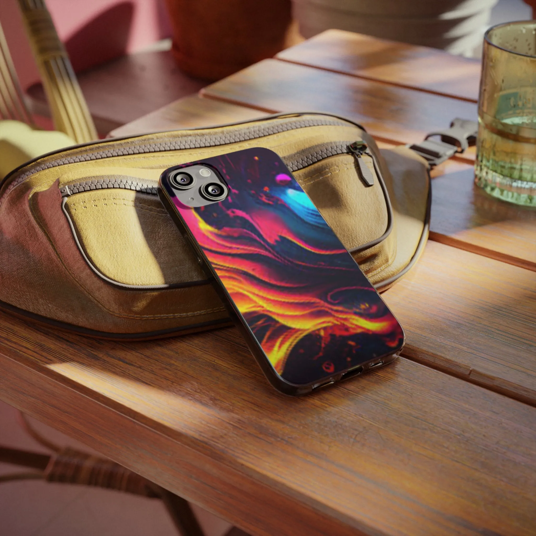 Vibrant Abstract Soft Phone Case for Artistic Souls