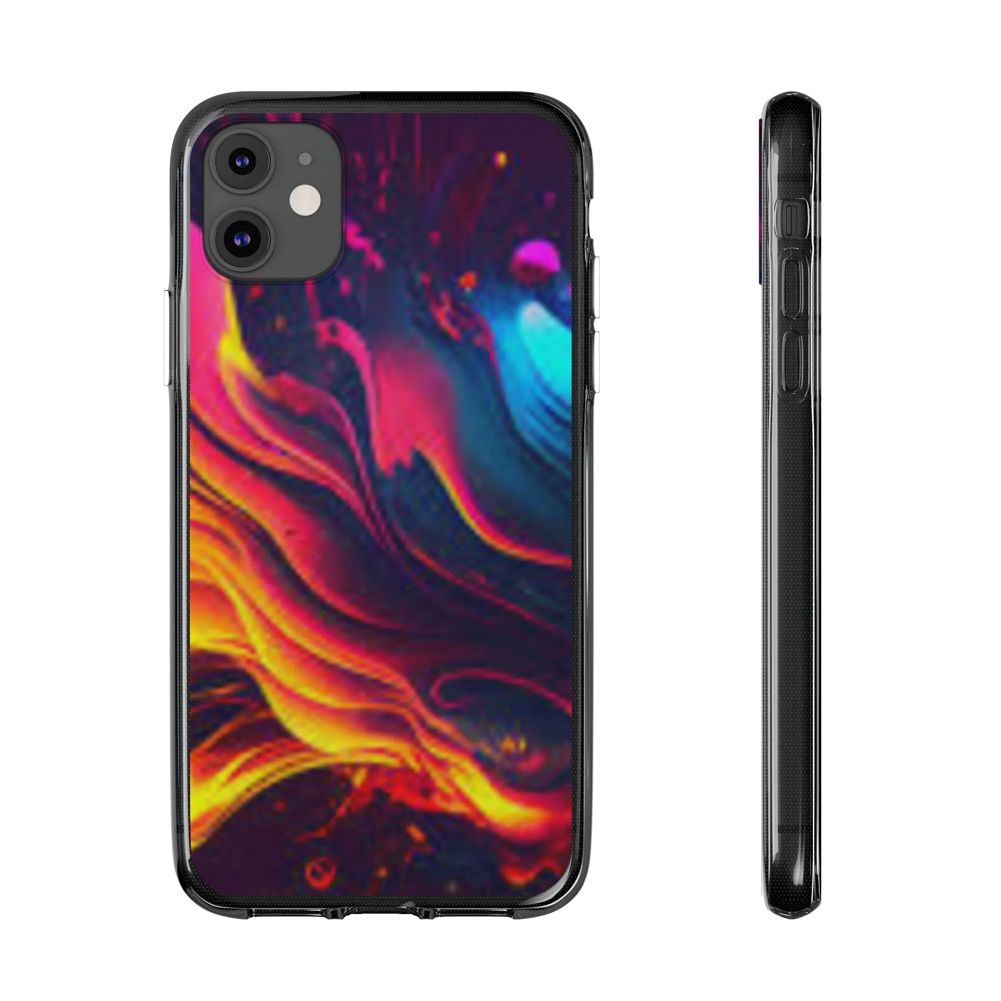 Vibrant Abstract Soft Phone Case for Artistic Souls