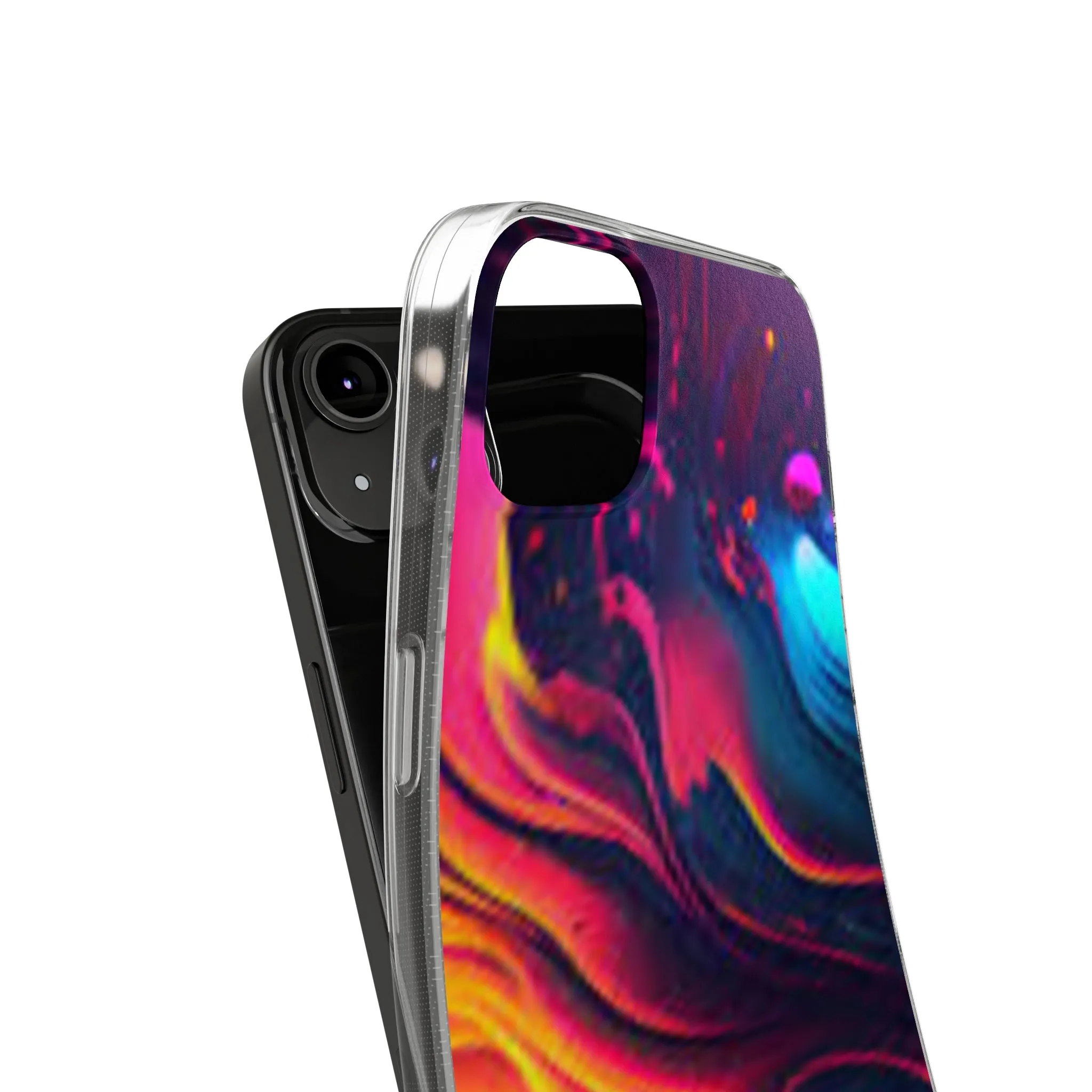 Vibrant Abstract Soft Phone Case for Artistic Souls