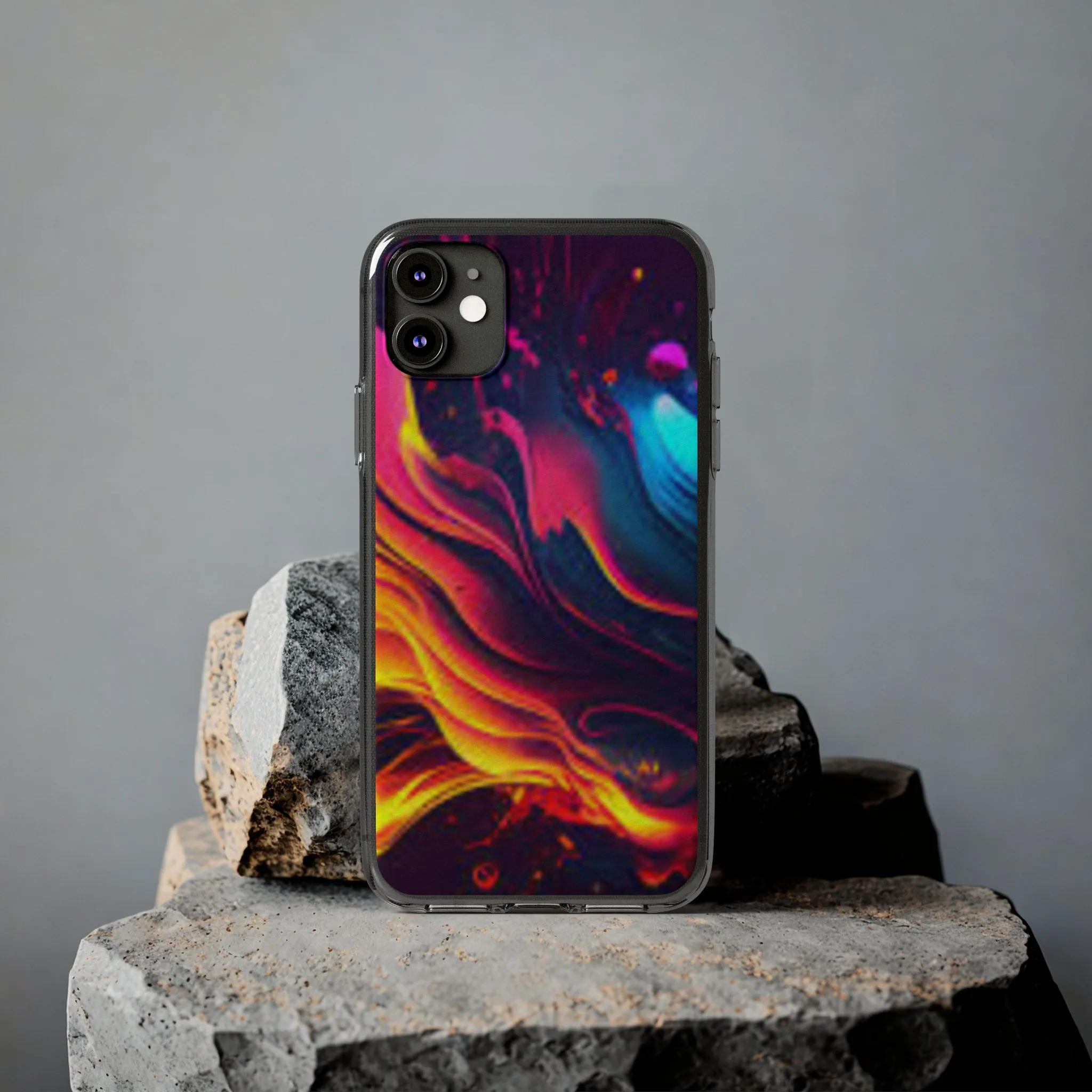 Vibrant Abstract Soft Phone Case for Artistic Souls