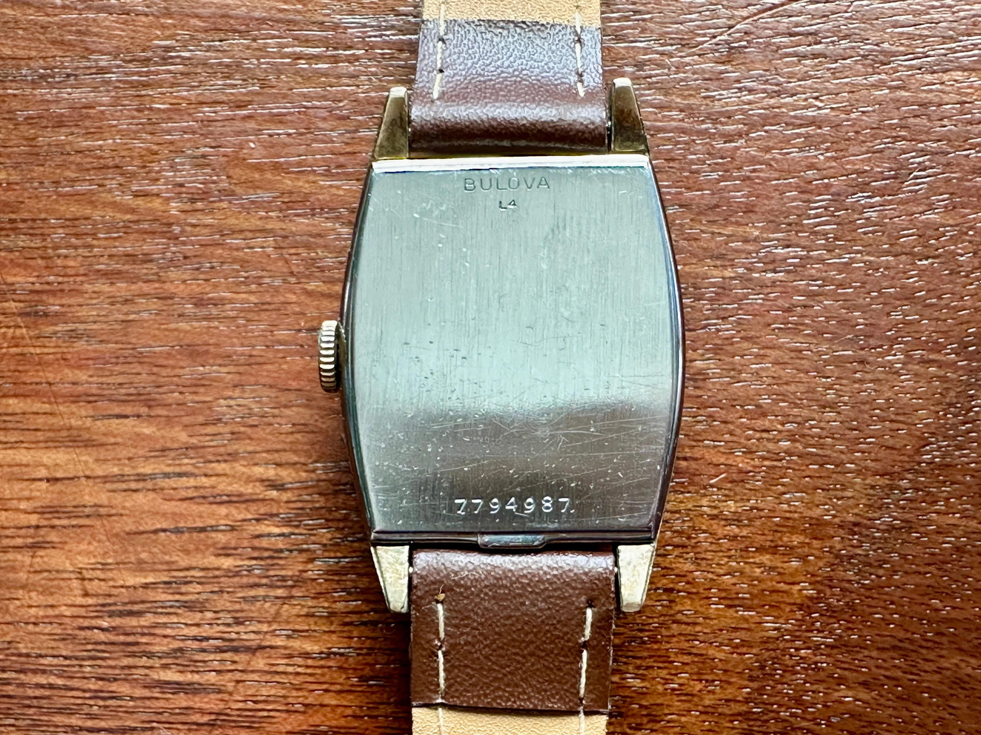 Vintage Bulova Manual Wind Wristwatch Watch Rare Emerald Green Dial Leather Band