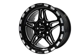 VMS Wheels Blackburn 15x7.5 4x100/114.3  20 Offset Gloss Black Milling - VWBN001