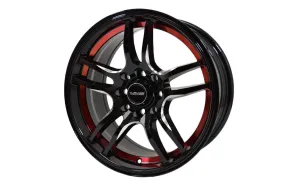 VMS Wheels Reaction 15x7 4x100/108  35 Offset Gloss Black Milling Finish - VWRN002