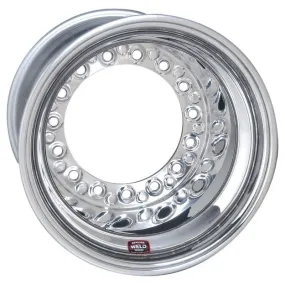 Weld XL Wide 5 Modified Wheel - 15' x 12" - 5" Back Spacing - Aluminum - Polished - Outer Bead-Loc