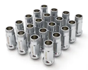 Wheel Mate 12x1.50 48mm Muteki SR48 Satin Silver Open End Lug Nuts | 2010-2022 Toyota 4Runner (WHM32906SS)