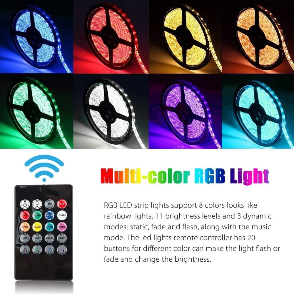 Wireless LED Lights (Control options: IR Remote Control, Phone WIFI)