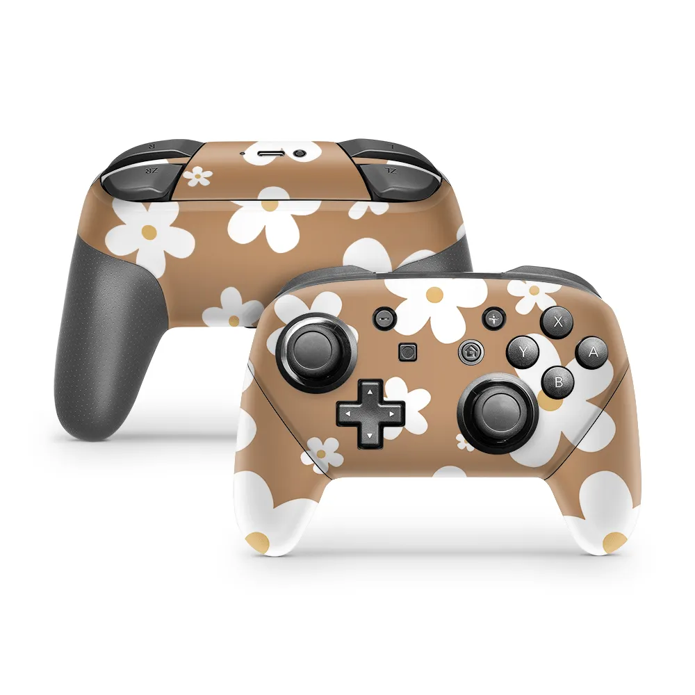 Woodland Daisies Nintendo Switch Pro Controller Skin