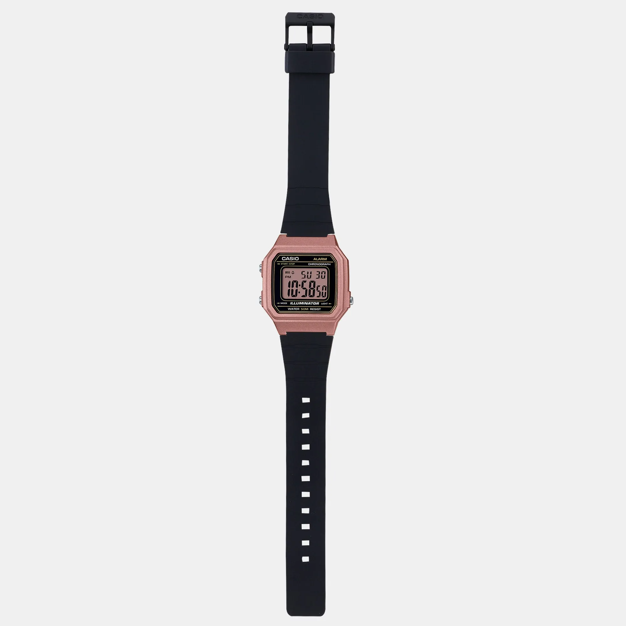 Youth Unisex Rose Gold Dial Digital Resin Watch I113 - W-217HM-5AVDF